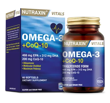 Nutraxin Omega 3 Takviyesi Koenzim Q10