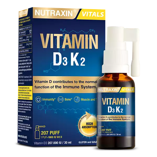 Nutraxin D3K2 - Gıda Takviyesi
