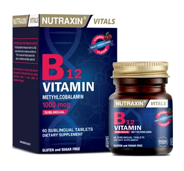 Nutraxin B12 Vitamini (1000 Mcg) - Dil Altı Tableti